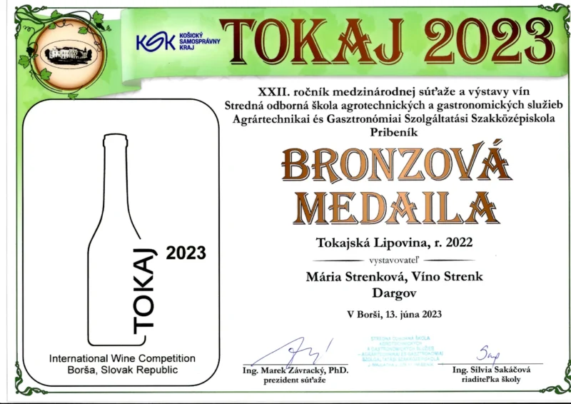 Tokajská Lipovina 2022, polosuché - Image 2